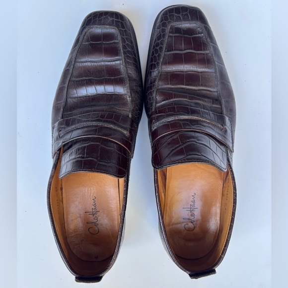 Cole Haan Mens Brown Leather Dress Shoes Slip On Loafers Sz 8.5 main image 6
